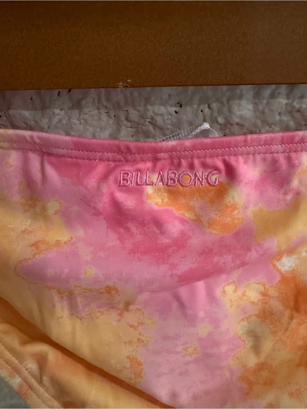 Billabong Kids Chasin’ Sun Pink & Yellow Tie-Dye Two-Piece Bikini Set